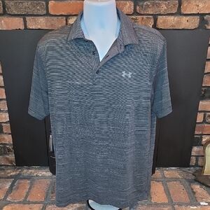 Under Armour Men's Heather Gray Polo Shirt